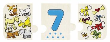 Puzzle Zählen und zuordnen